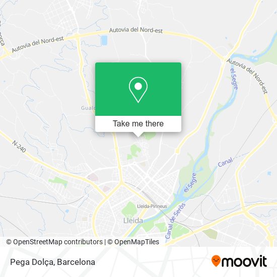 Pega Dolça map