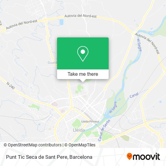 Punt Tic Seca de Sant Pere map
