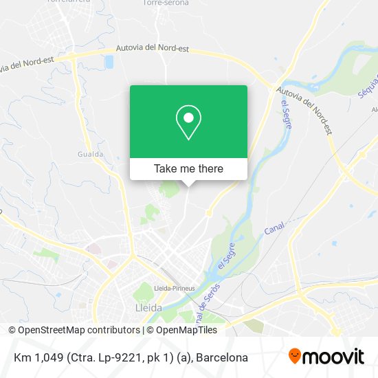 Km 1,049 (Ctra. Lp-9221, pk 1) (a) map