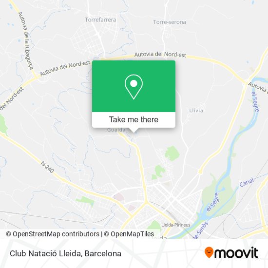 Club Natació Lleida map