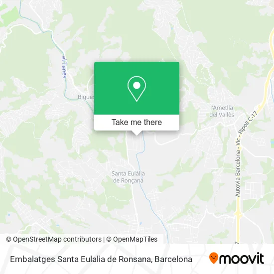 Embalatges Santa Eulalia de Ronsana map