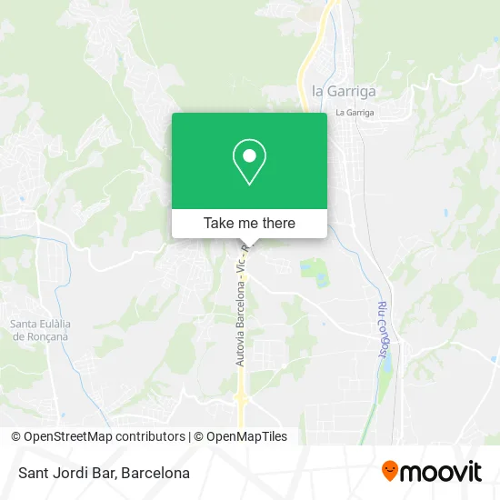 Sant Jordi Bar map