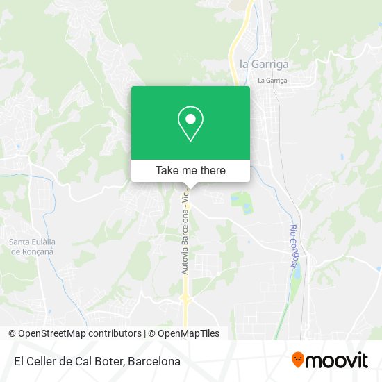 El Celler de Cal Boter map