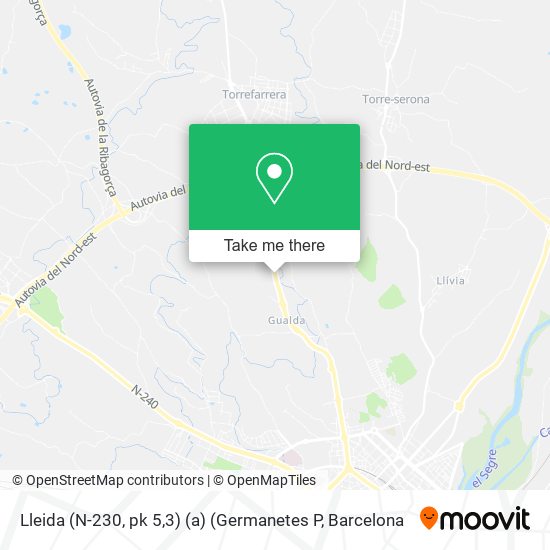 Lleida (N-230, pk 5,3) (a) (Germanetes P map