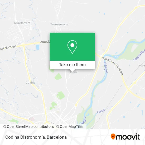 Codina Distronomía map