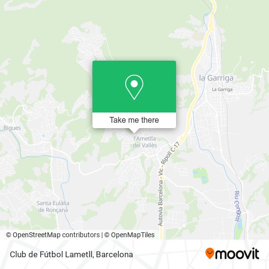 Club de Fútbol Lametll map
