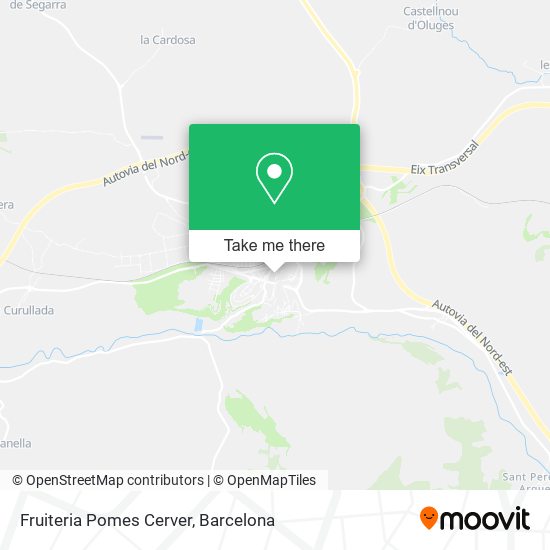 Fruiteria Pomes Cerver map