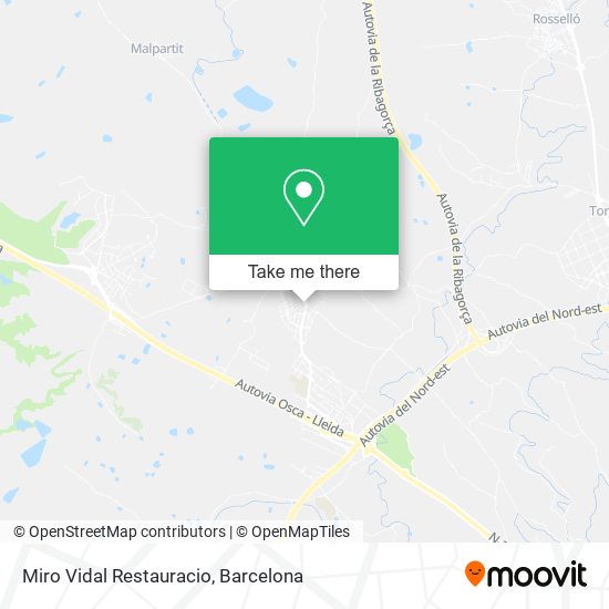 Miro Vidal Restauracio map
