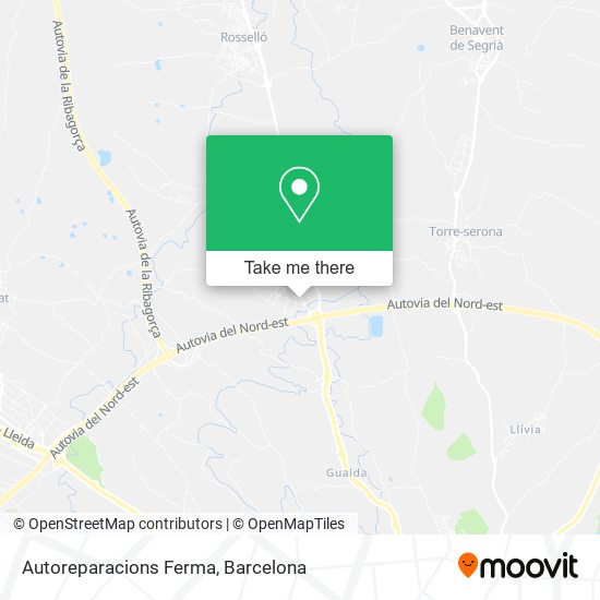 mapa Autoreparacions Ferma