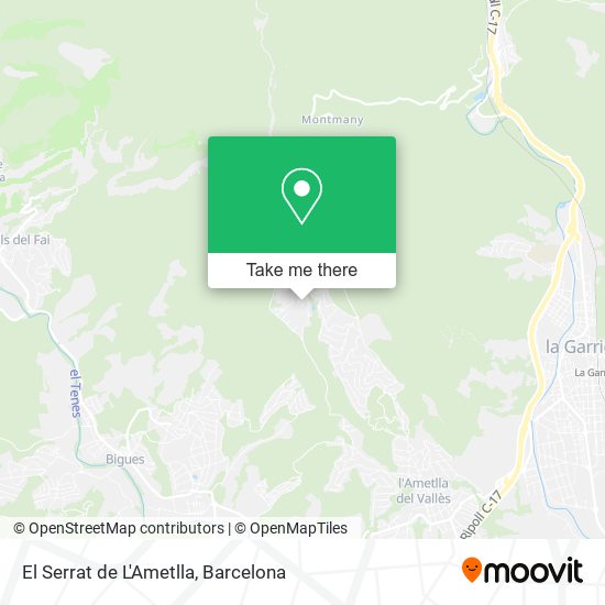 El Serrat de L'Ametlla map