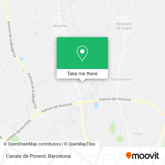 Canals de Ponent map