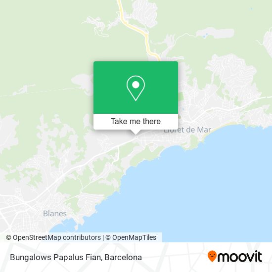 mapa Bungalows Papalus Fian