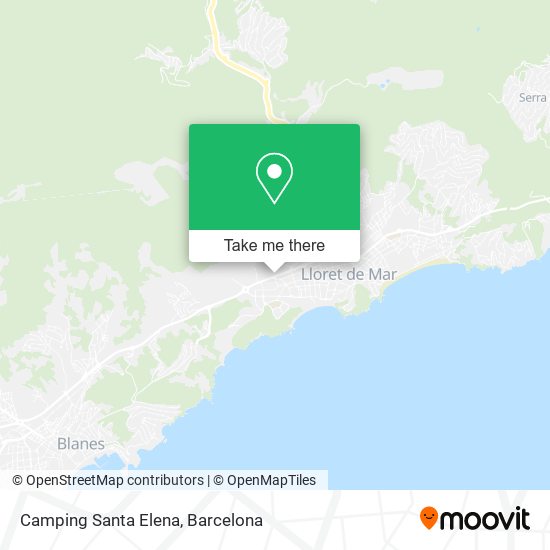 Camping Santa Elena map