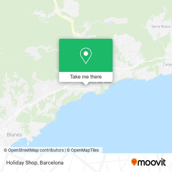 mapa Holiday Shop