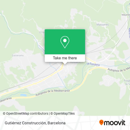 Gutiérrez Construcción map