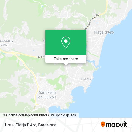 Hotel Platja D'Aro map