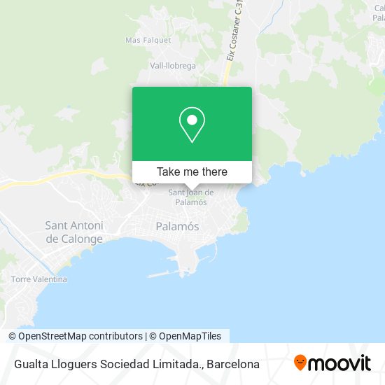 Gualta Lloguers Sociedad Limitada. map