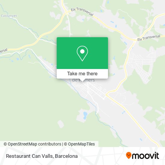 Restaurant Can Valls map