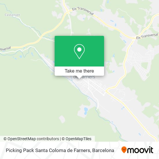Picking Pack Santa Coloma de Farners map