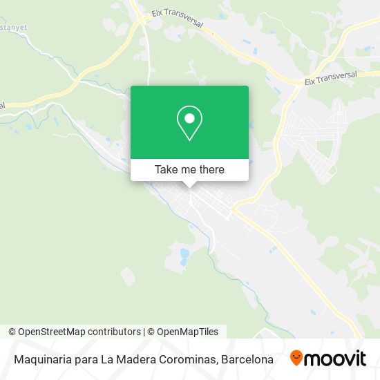 Maquinaria para La Madera Corominas map