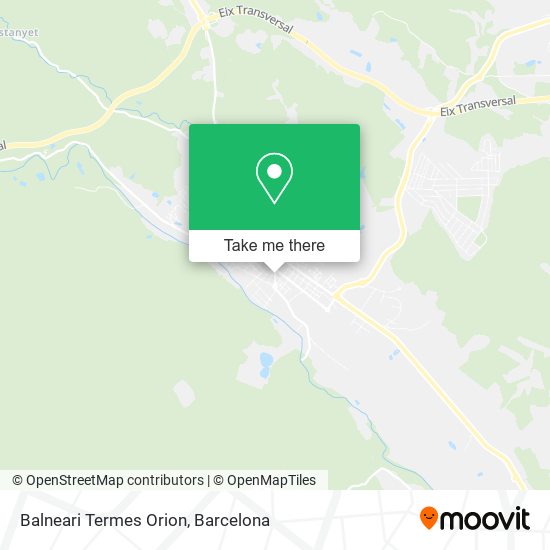Balneari Termes Orion map
