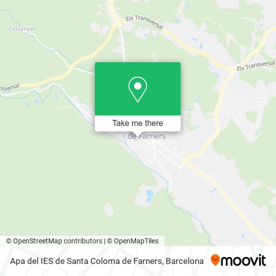 Apa del IES de Santa Coloma de Farners map