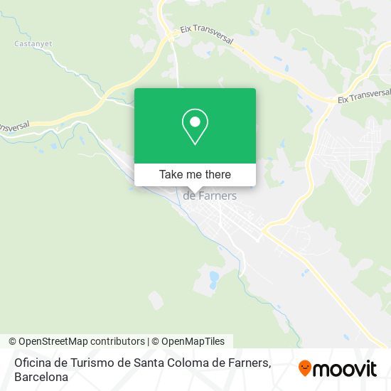 Oficina de Turismo de Santa Coloma de Farners map