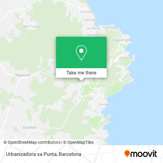 Urbanizadora sa Punta map