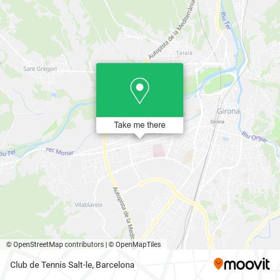Club de Tennis Salt-le map