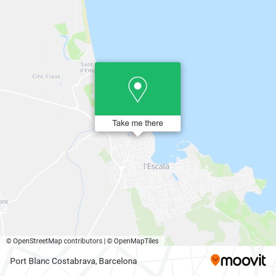 Port Blanc Costabrava map