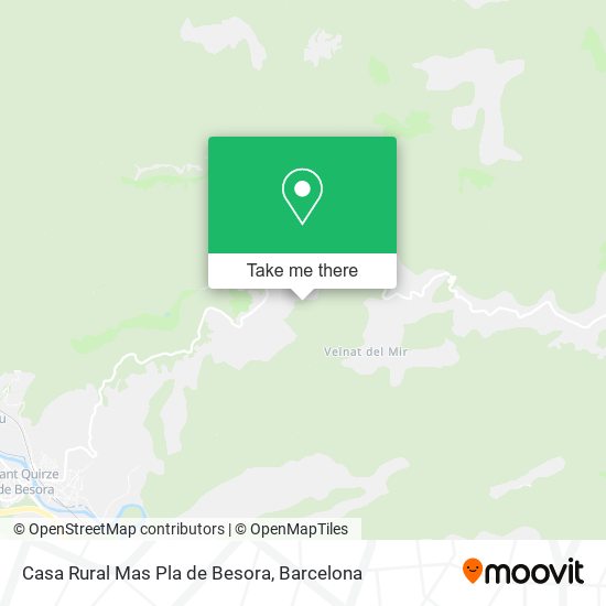 Casa Rural Mas Pla de Besora map