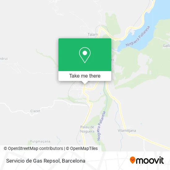Servicio de Gas Repsol map