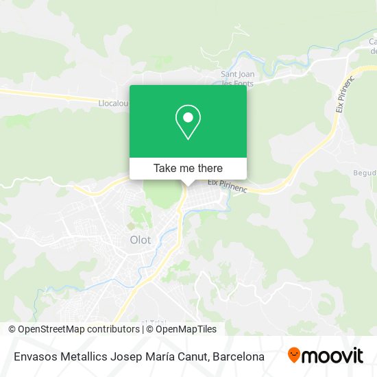 Envasos Metallics Josep María Canut map