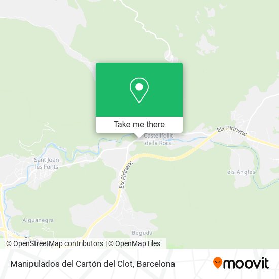 Manipulados del Cartón del Clot map