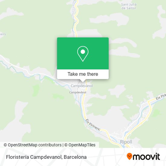 Floristería Campdevanol map
