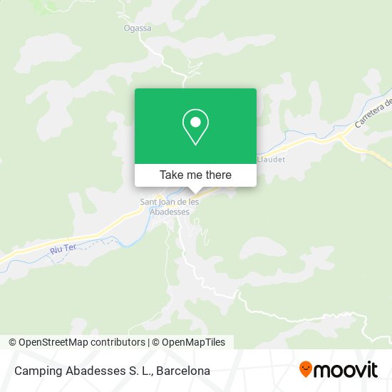 Camping Abadesses S. L. map