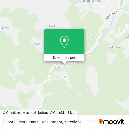 mapa Hostal Restaurante Casa Panora