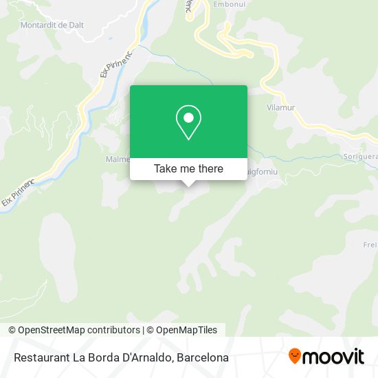 Restaurant La Borda D'Arnaldo map