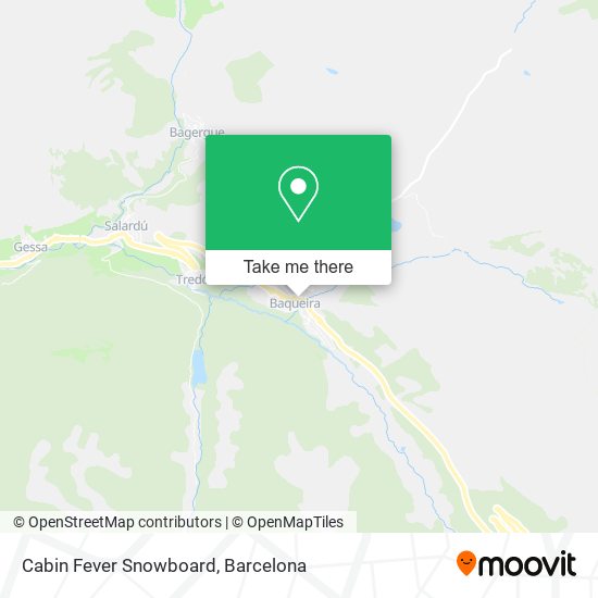 Cabin Fever Snowboard map