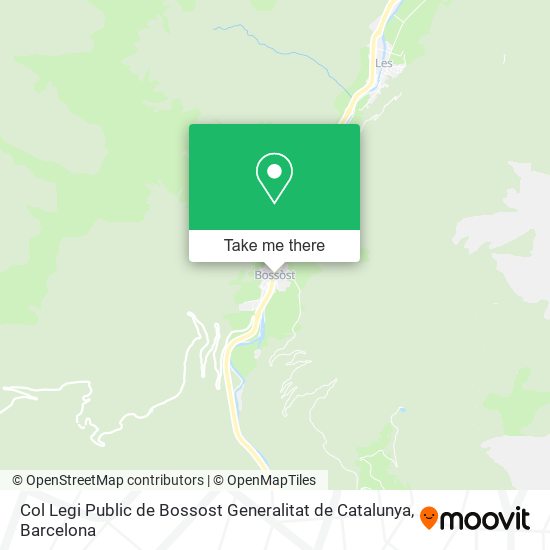 Col Legi Public de Bossost Generalitat de Catalunya map