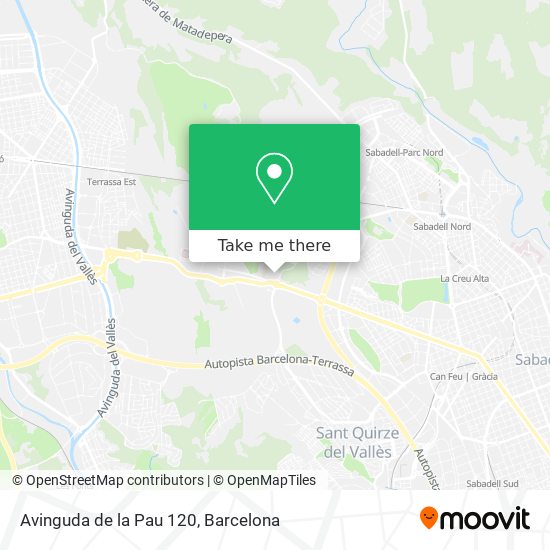 Avinguda de la Pau 120 map