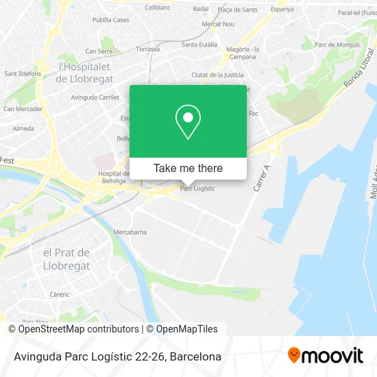 Avinguda Parc Logístic 22-26 map