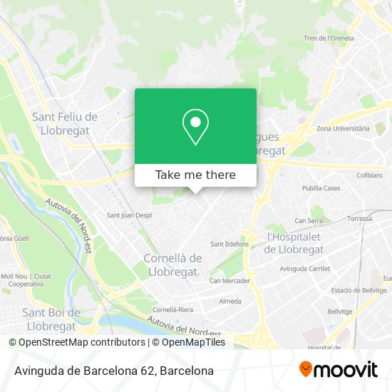 mapa Avinguda de Barcelona 62