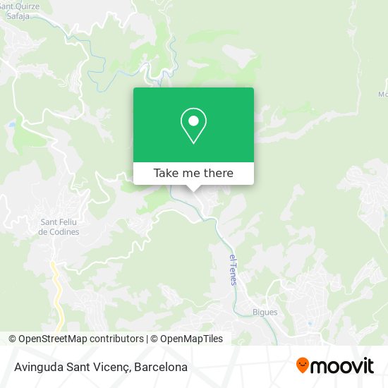 Avinguda Sant Vicenç map