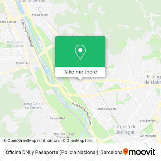 Oficina DNI y Pasaporte (Policia Nacional) map