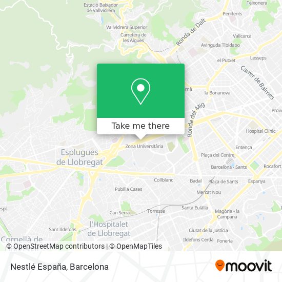 Nestlé España map
