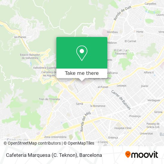 Cafeteria Marquesa (C. Teknon) map