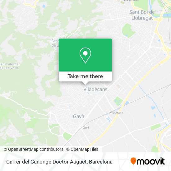 Carrer del Canonge Doctor Auguet map
