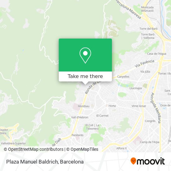 Plaza Manuel Baldrich map