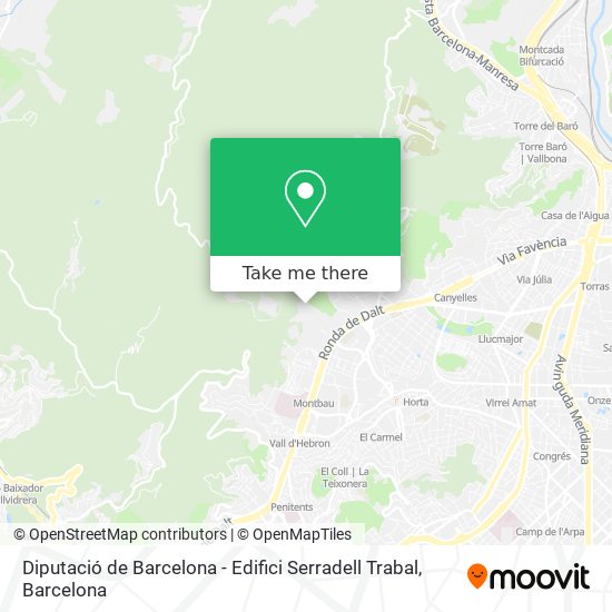 Diputació de Barcelona - Edifici Serradell Trabal map